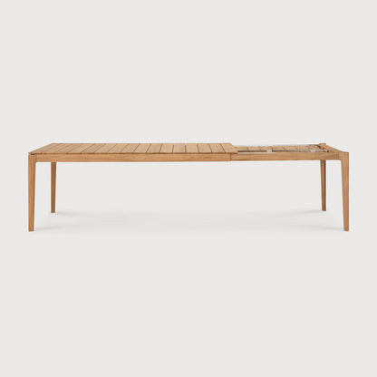 Ethnicraft Bok Teak ausziehbarer Tisch für Draußen