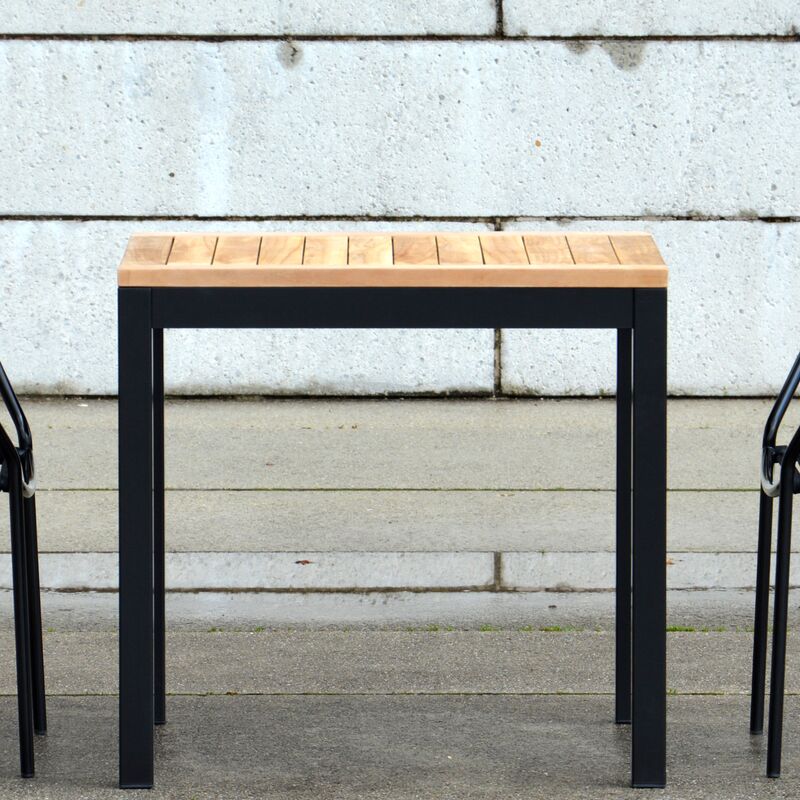 Jan Kurtz Tisch Alu / Teak QUADRAT